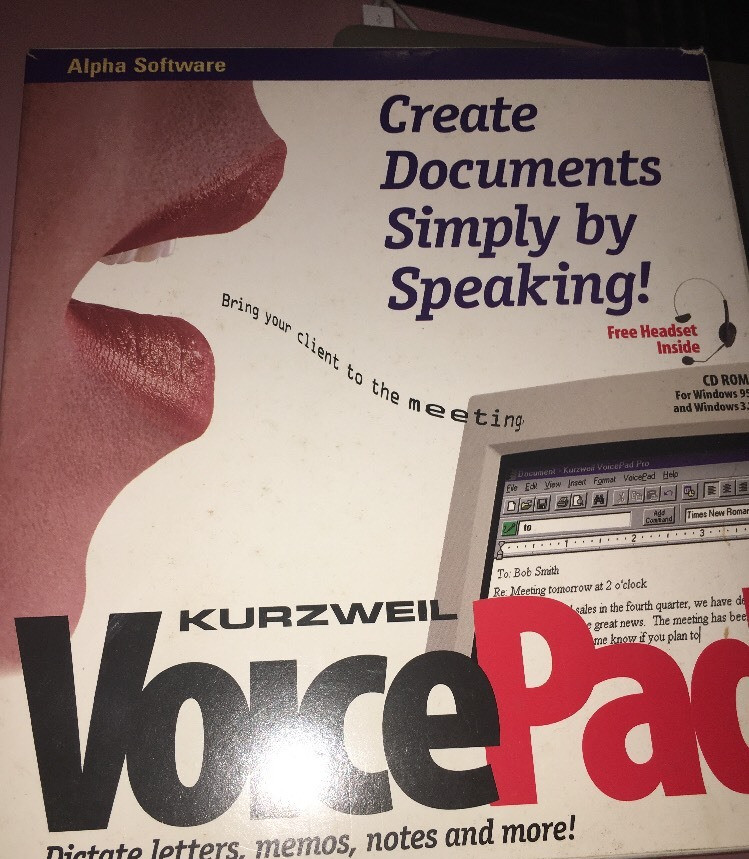 Kurzweil Voice Pad 1996 VINTAGE RARE COLLECTIBLE
