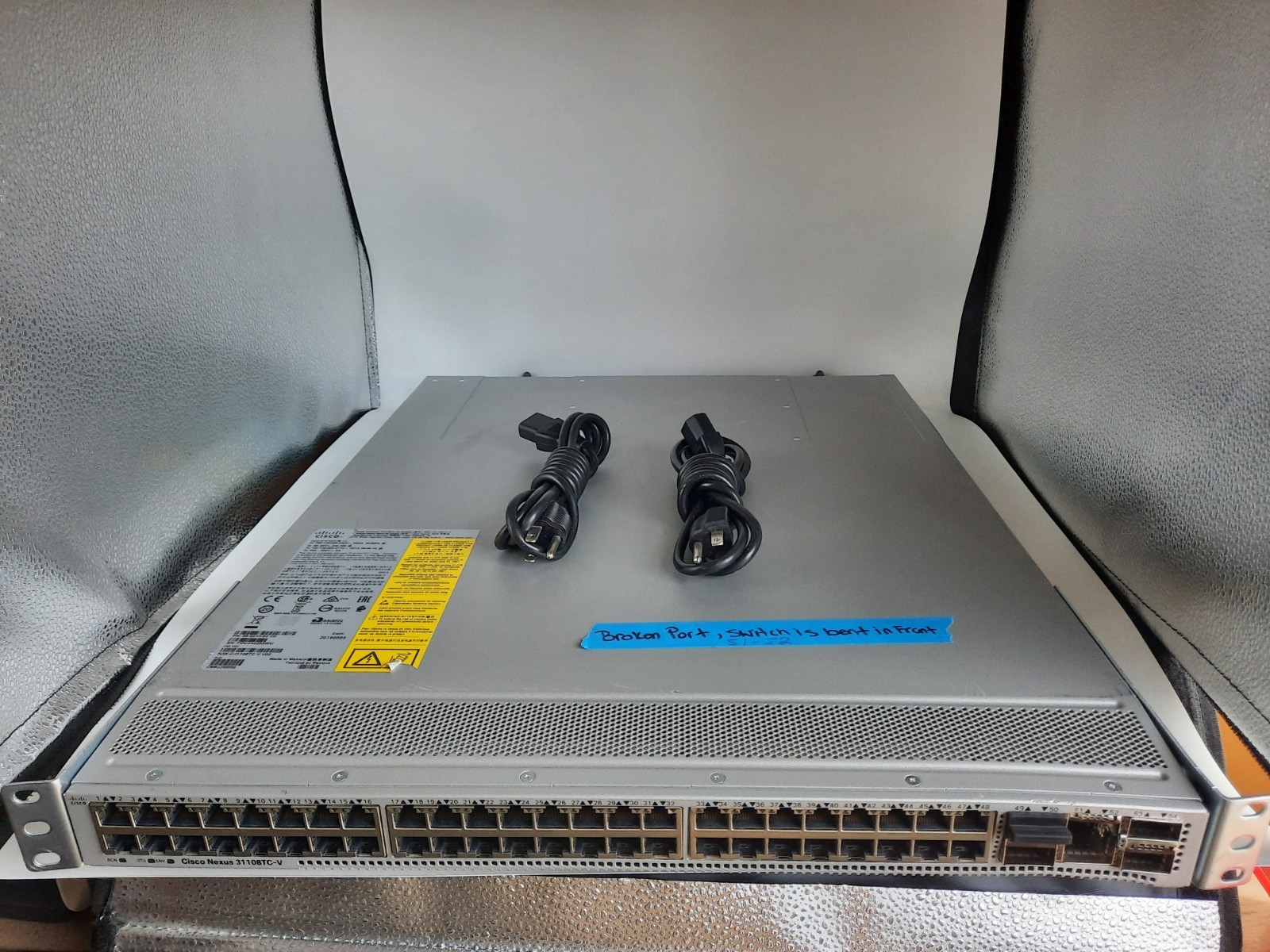 Cisco Nexus N3K-C31108TC-V 48 Port 10 Includes Power supplies READ DESC TESTED