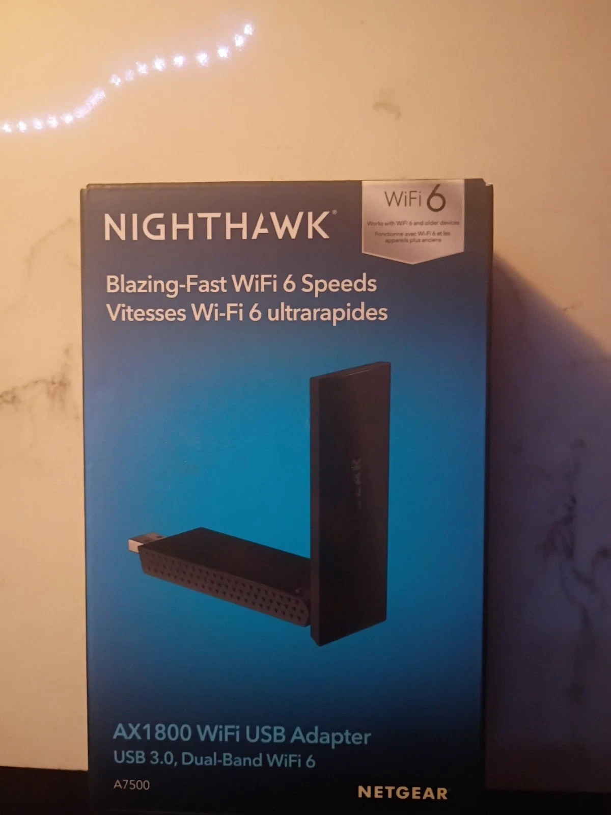 NEW NIGHTHAWK NETGEAR WIFI 6 SPEEDS A7500 USB ADAPTER AX1800 WIRELESS