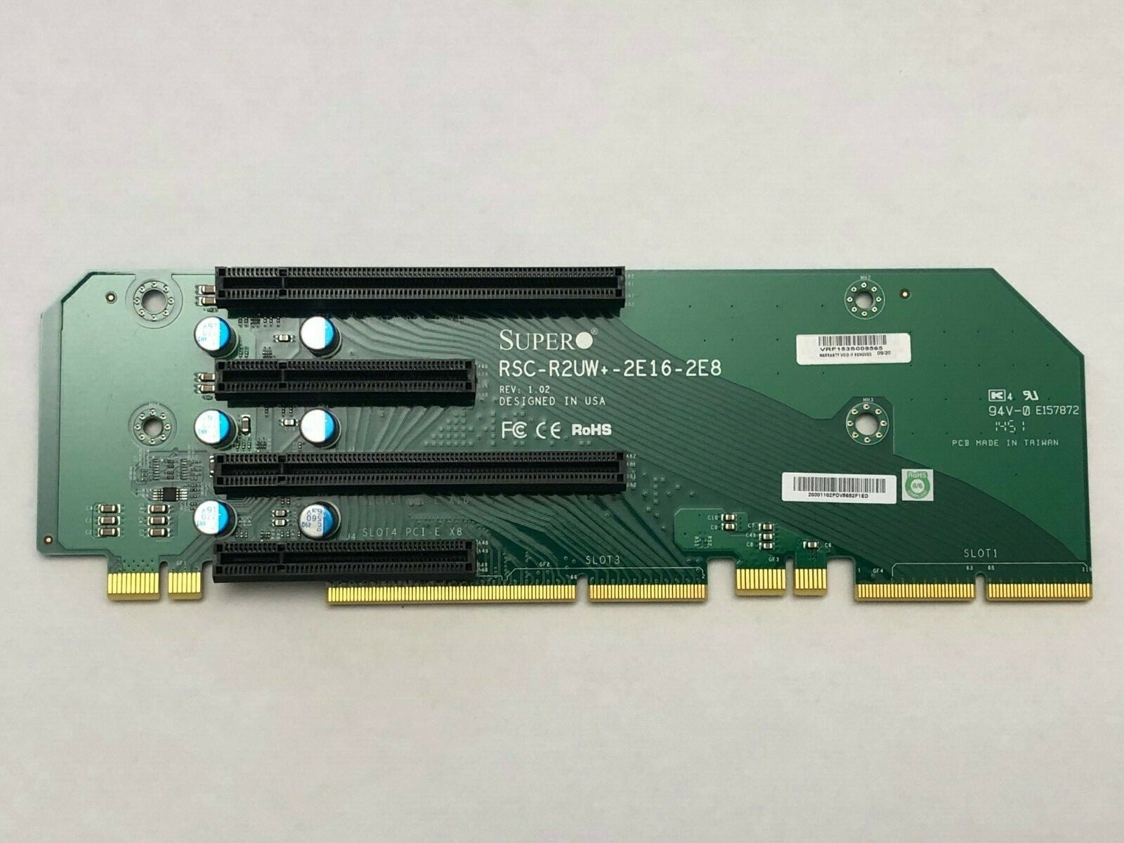 ※※LATEST REVISION ※※Supermicro RSC-R2UW+-2E16-2E8 Riser Card