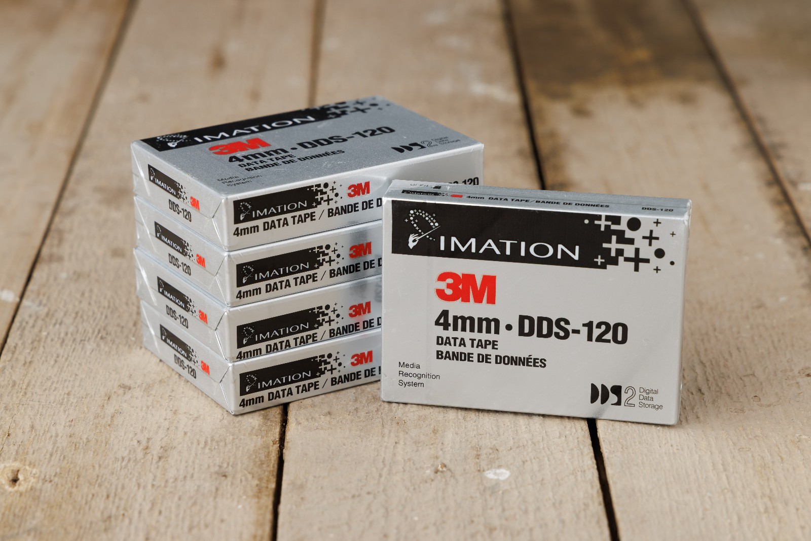 Imation 3M Data Tape 4mm 120m  4/8GB DDS-120 - Lot of 5 New Sealed