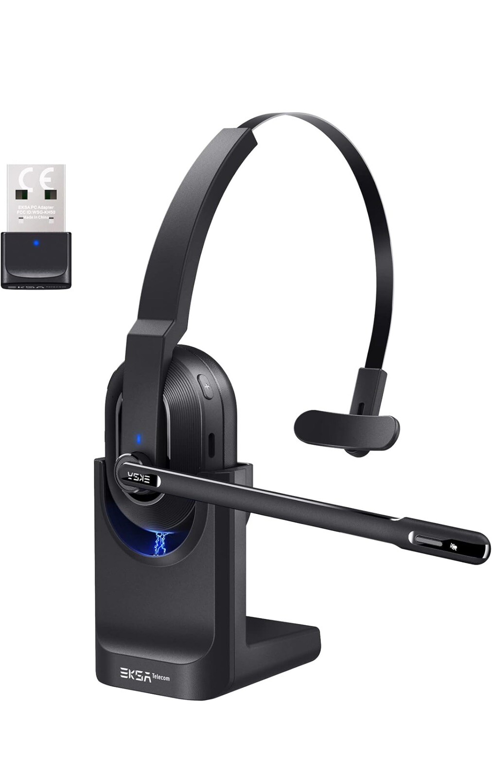 EKSA Telecom Ai-Powered ENC Wireless Headset H6