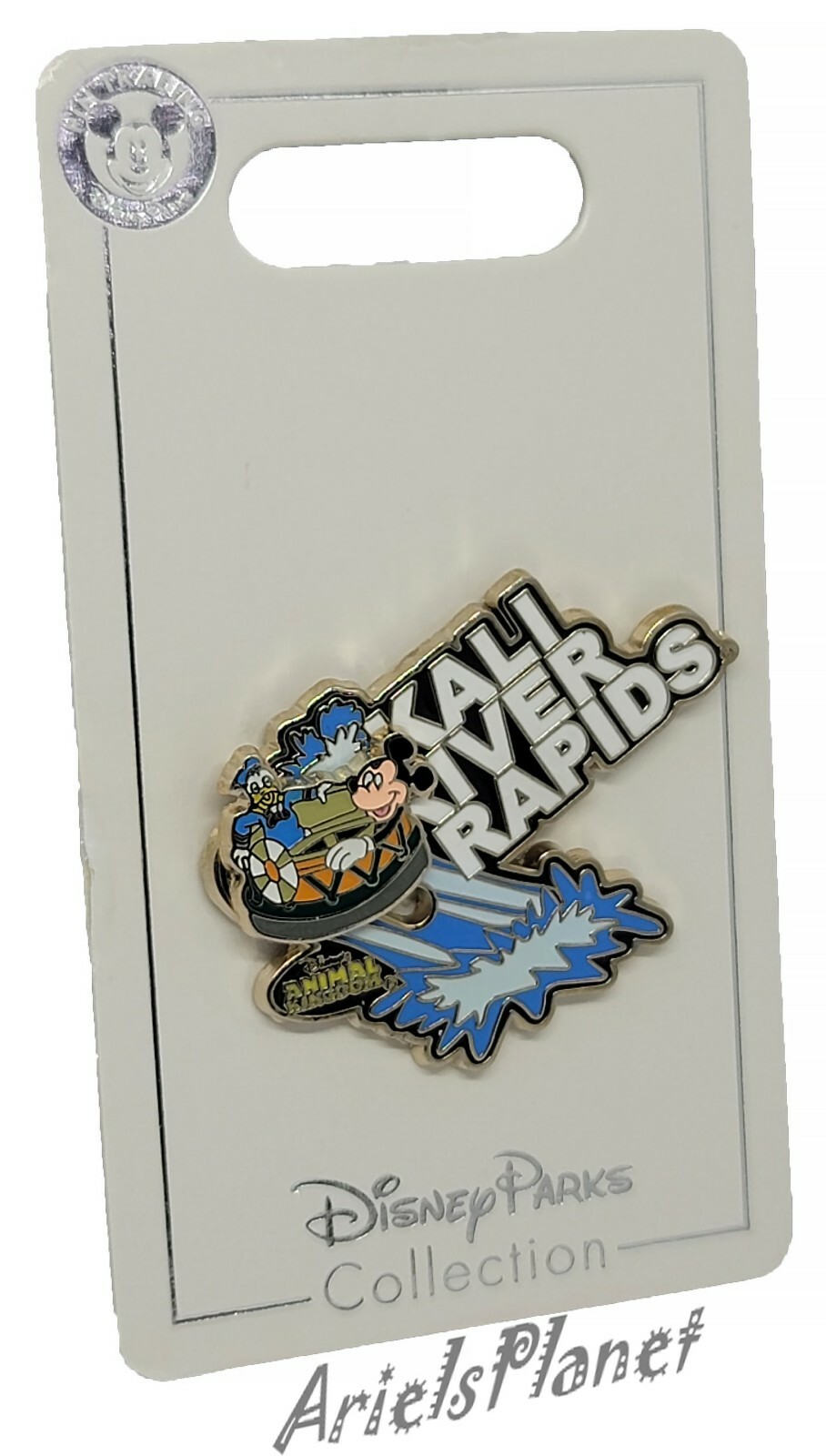 DISNEY Parks ANIMAL KINGDOM KALI RIVER RAPIDS LOGO MICKEY DONALD SLIDER PIN