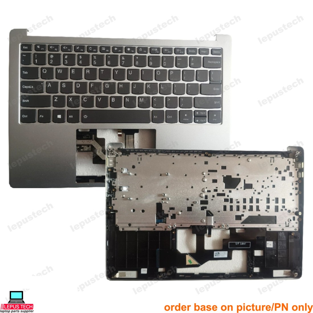 Lenovo IdeaPad S540-13IML S540-13API backlit US keyboard palmrest silver