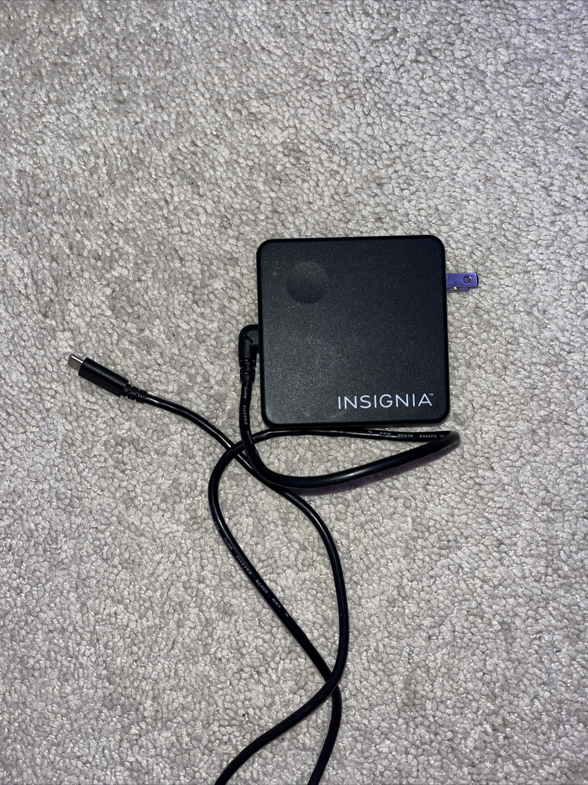 Insignia 90W USB-C Wall Charger USB-C Cable (NS-PAC90C, Fast Charge) No Box