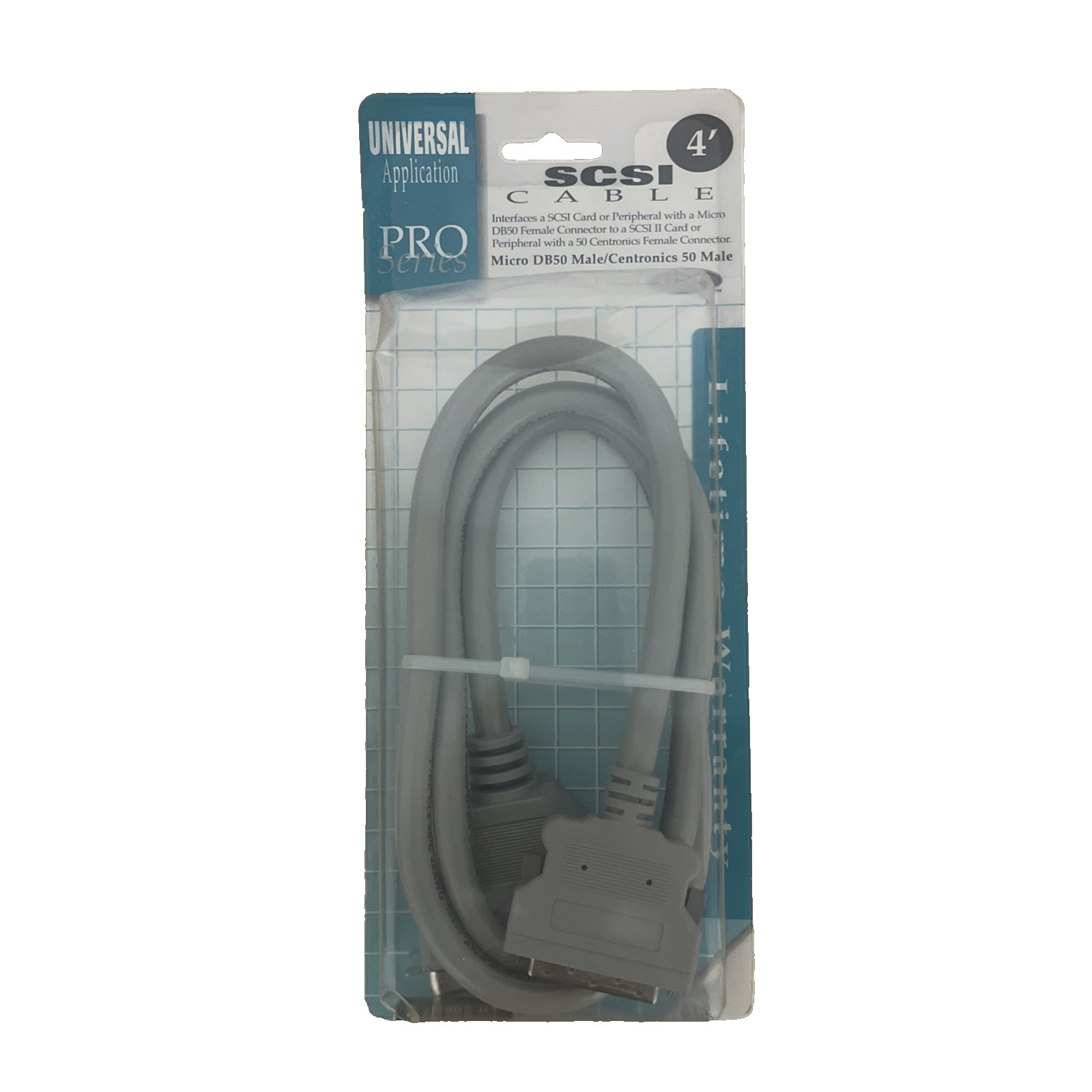Belkin Pro Series SCSI II Micro DB50 Male/Cen 50 M Cable 4FT F2N962-04