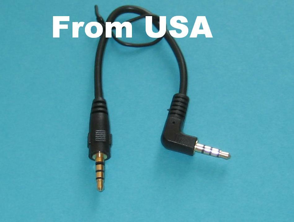 5 PK 1 ft Right-Angle 3.5mm (1/8") Stereo TRRS 4-Pole Male/Male Audio Cable