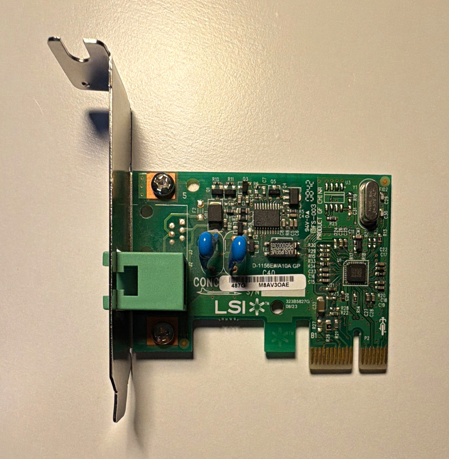 LSI CONCORDE C40 PCI Express x1 Fax Modem Card