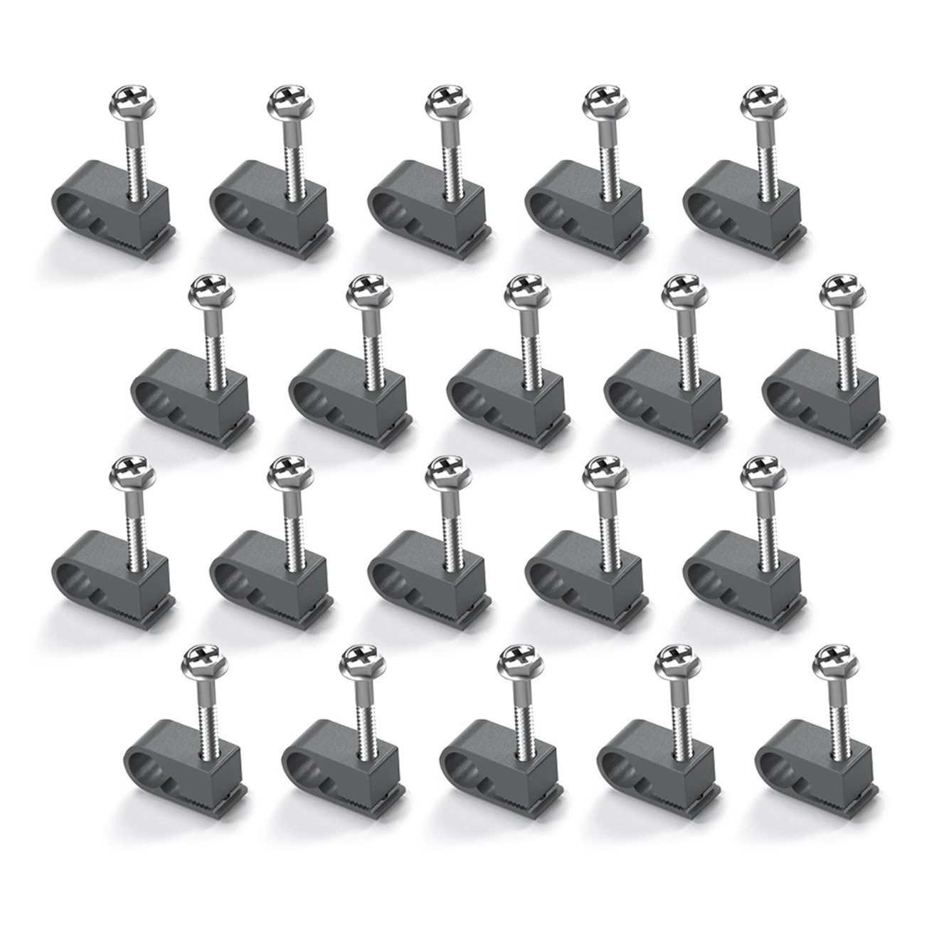 Starlink Cat5 Cable Screw In Clips Flex Wire Management Antenna Dish 20 Pieces
