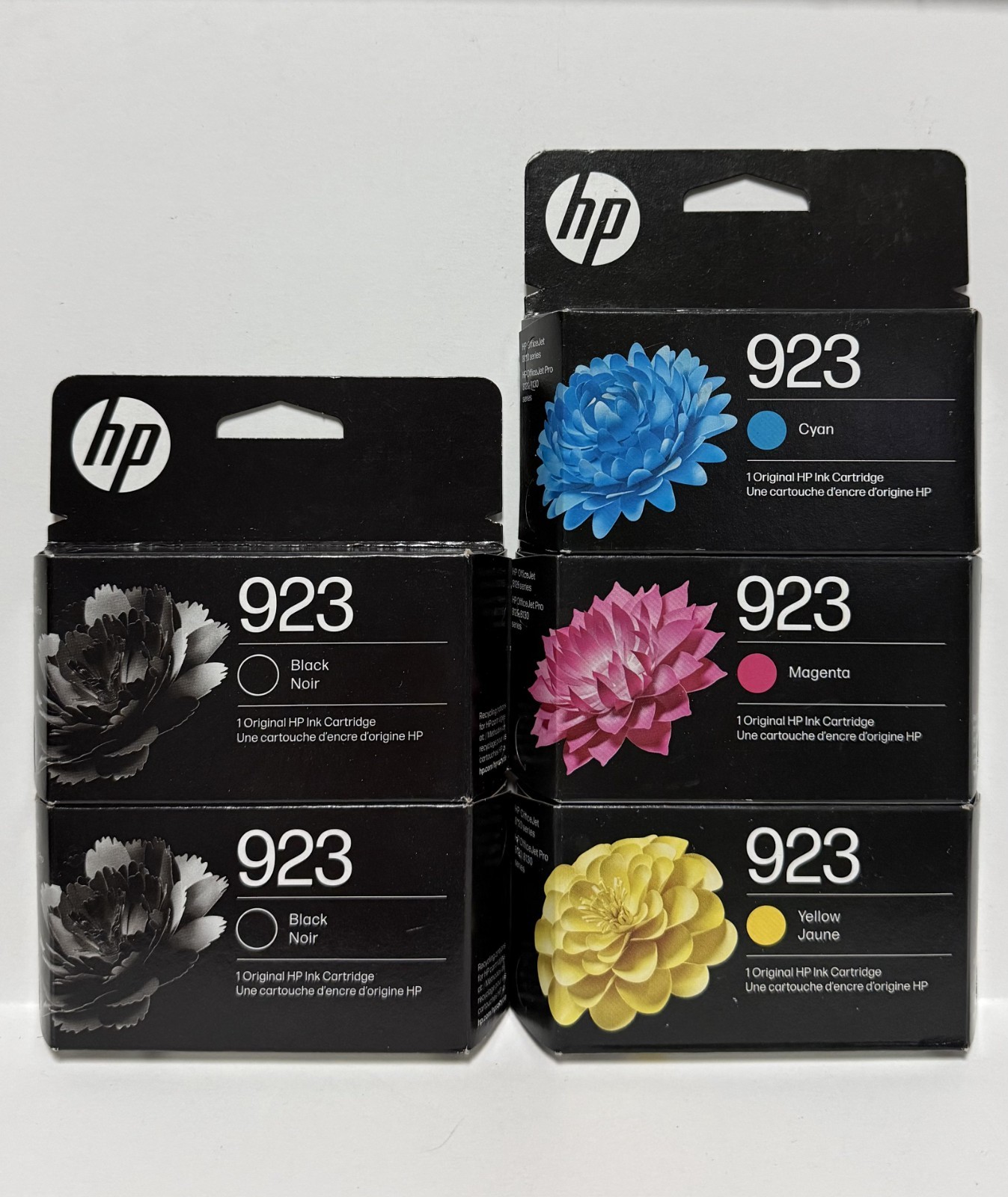 HP 923 5-PACK 2 Black, C/M/Y Ink Cartridges Exp 2027+