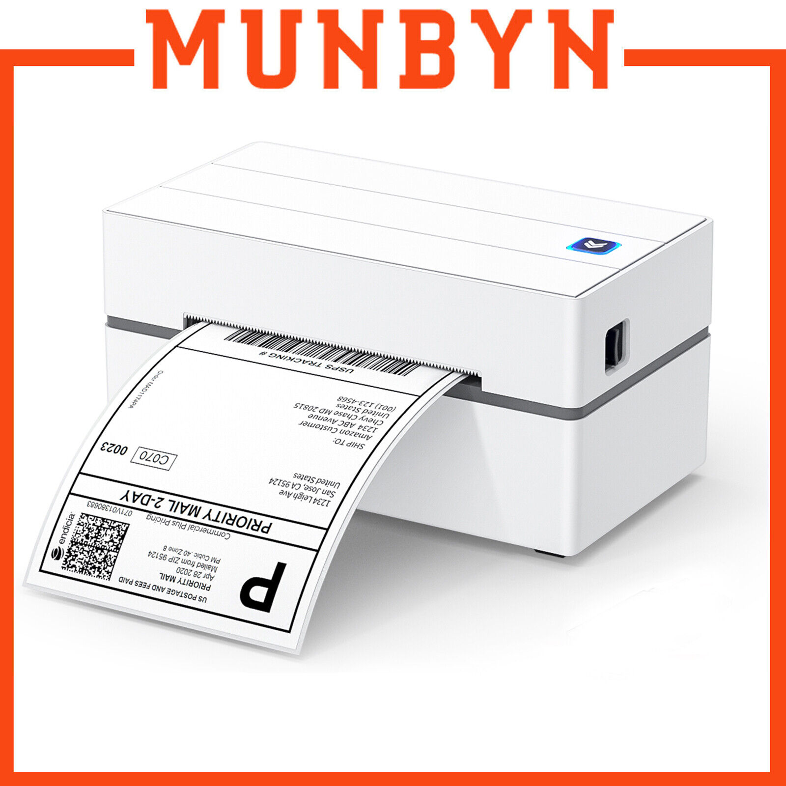 MUNBYN USB Shipping Label Printer 4x6 Thermal Barcode Desktop Printer 500 Labels