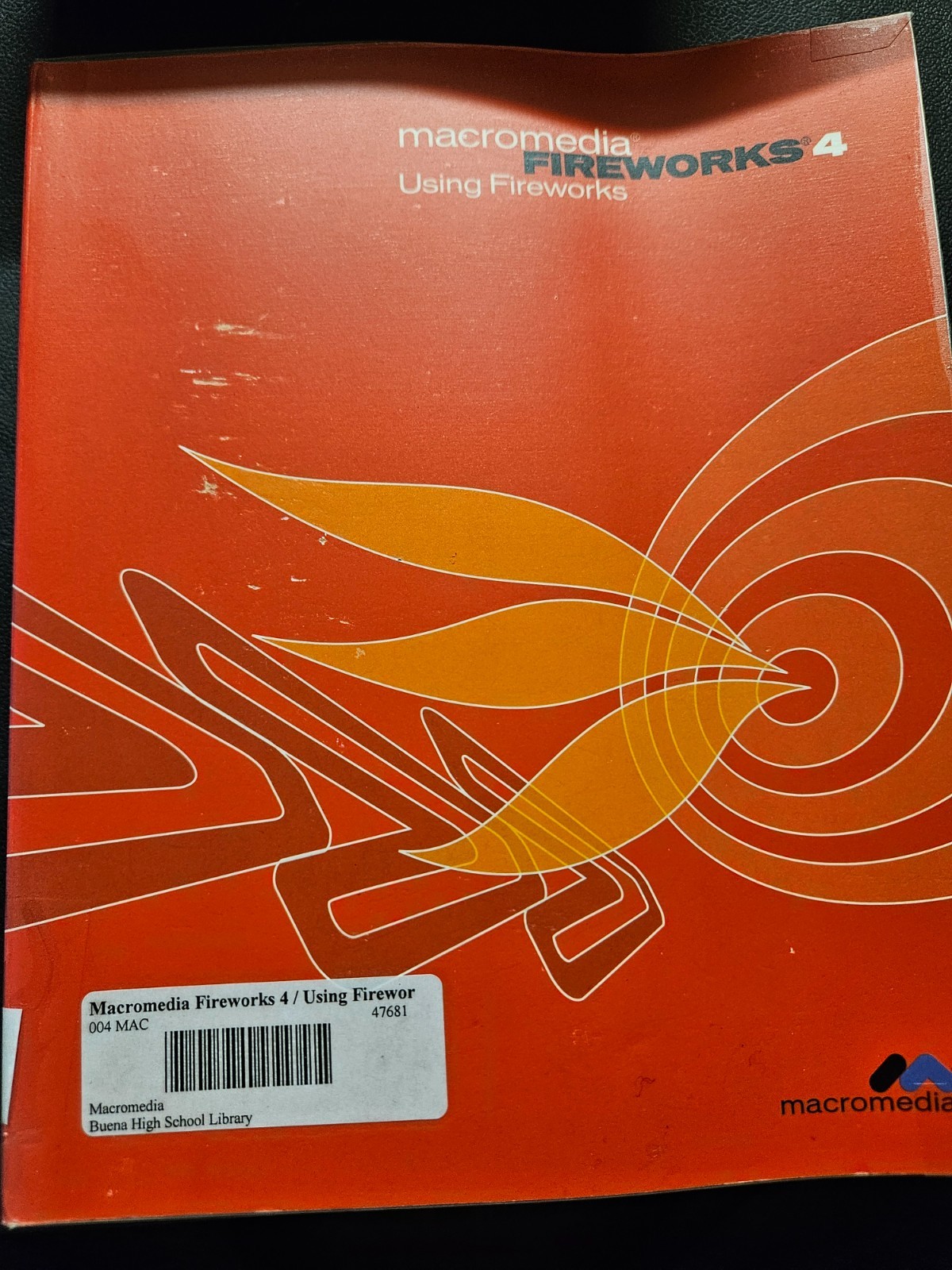 Macromedia Fireworks 4 Software CD and Using FireworksManual Vintage 2000 Mac PC
