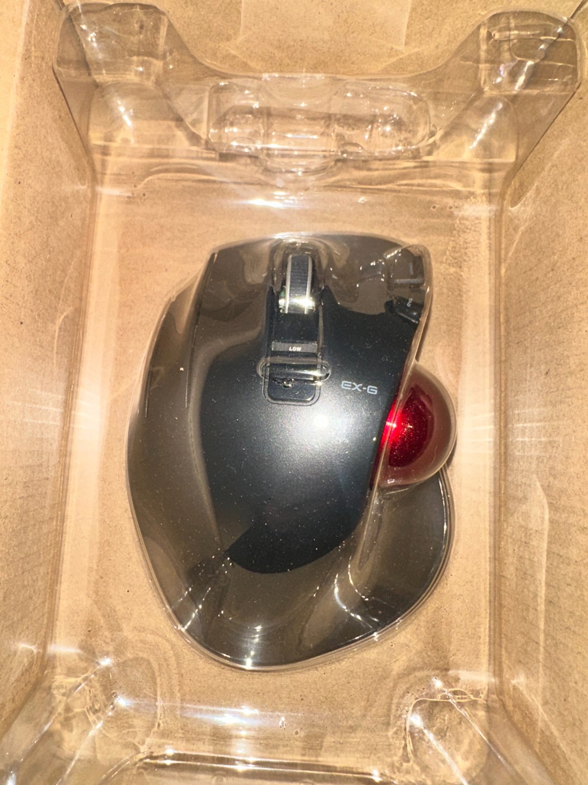 Elecom M-XT4DRBK-G Mouse Wireless Trackball (Thumb) Left Hand Only Red Ball New