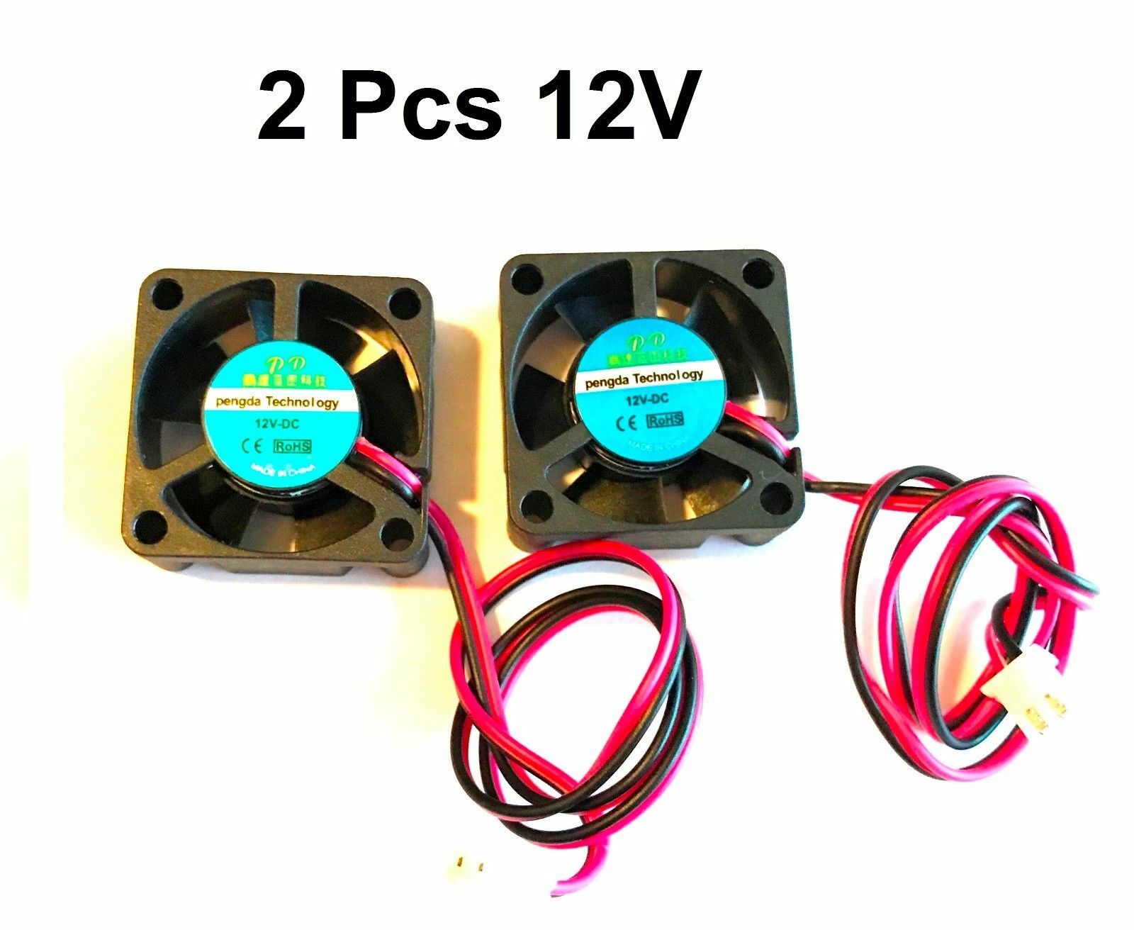 2X 12V DC Cooling Computer Case fans 30x30x10mm PC 3D Printer 3010 2Pin 30mm