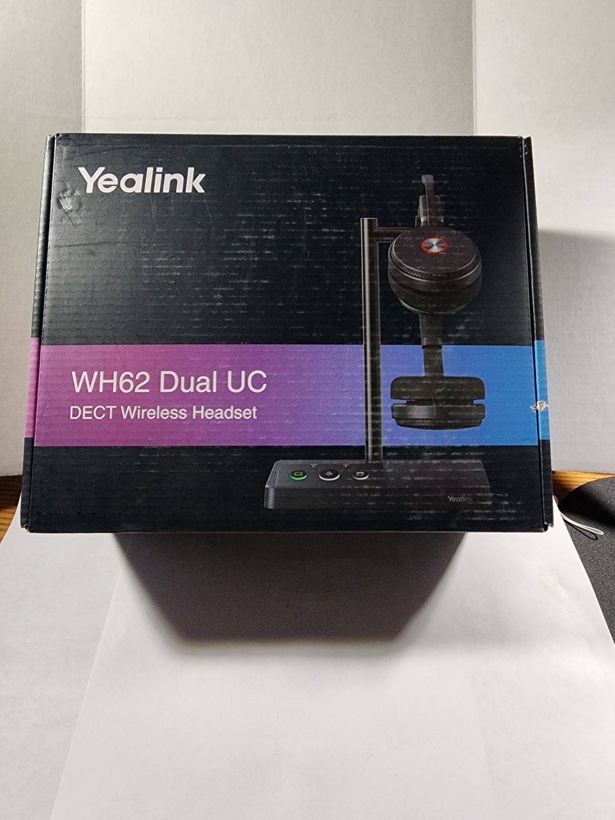 Yealink WH66 Dual UC DECT Bluetooth Wireless Headband Headset, Black Sealed B2