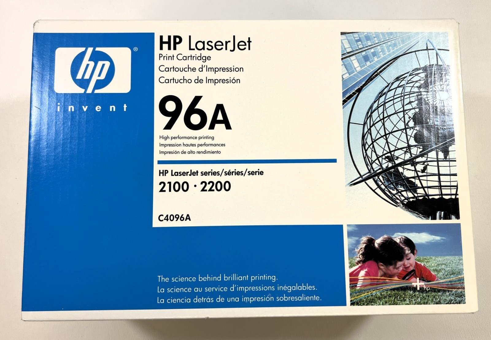 Genuine HP 96A C4096A Black Toner Cartridge HP LaserJet 2100 2200 - New Sealed