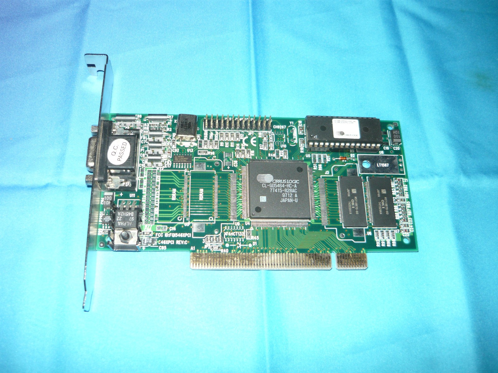 Vintage Cirrus Logic CL-GD5464 4MB RAMBUS PCI Video Card GPU Used