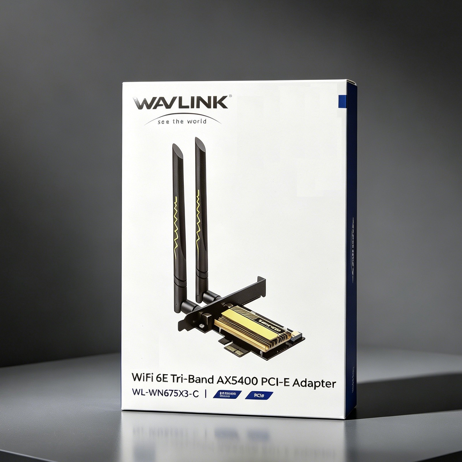 WAVLINK AX5400 WiFi 6E PCIe Intel AX210 BT5.3 PCIE X1/4/8/16 Low-Profile Bracket
