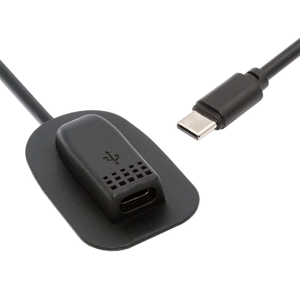 xiwai Practical 65W USB-C Backpack Charging Cable USB2.0 Type-C 60cm, Black