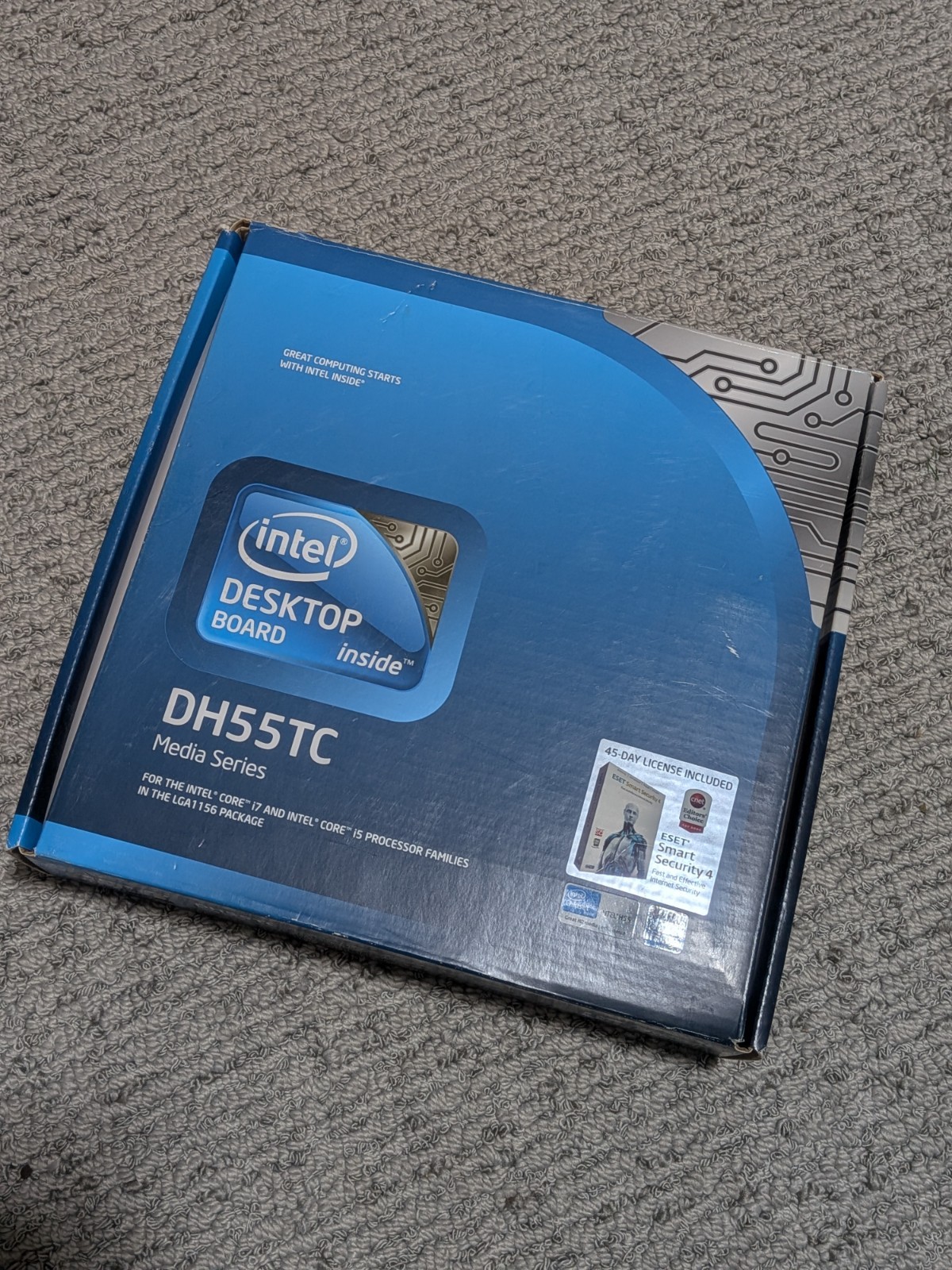 NOS Intel DH55TC MOTHERBOARD 1156 Micro ATX With   8GB DDR3