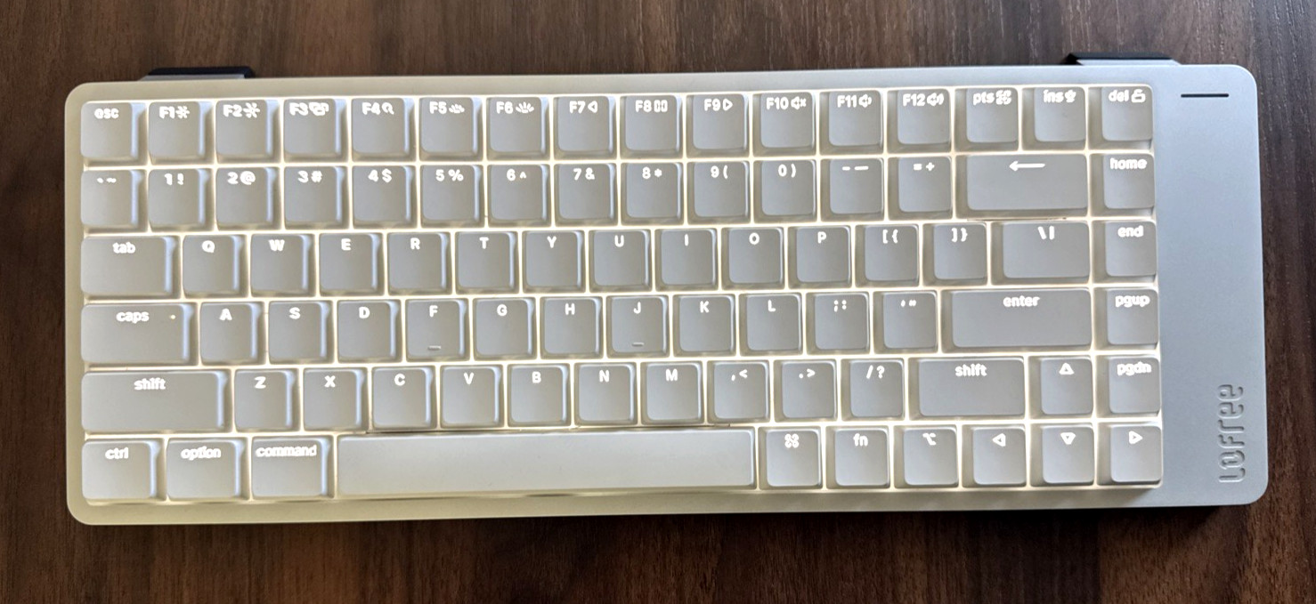 LOFREE FLOW 2 84 Silver Void Silent Silent Switches Mechanical Keyboard (Used)