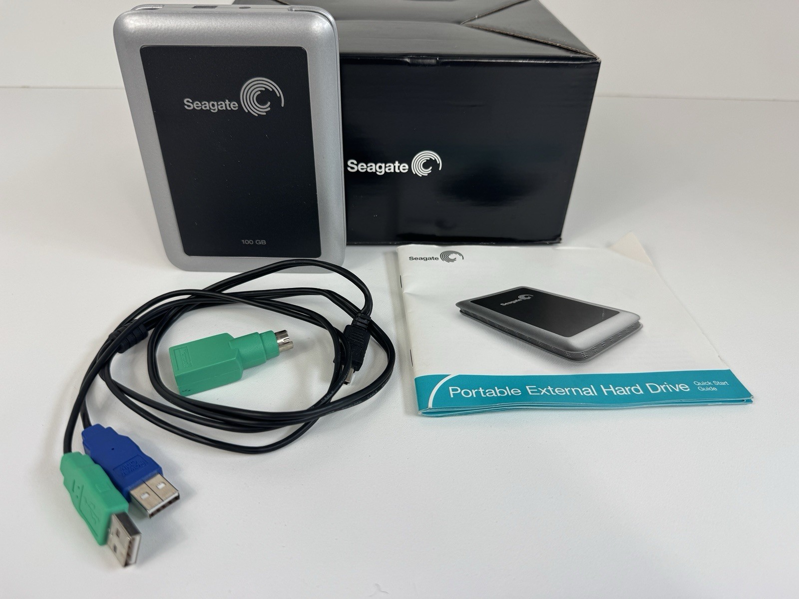 Seagate ST9100801U2-RK 100GB USB 2.0 Portable External Hard Drive Complete