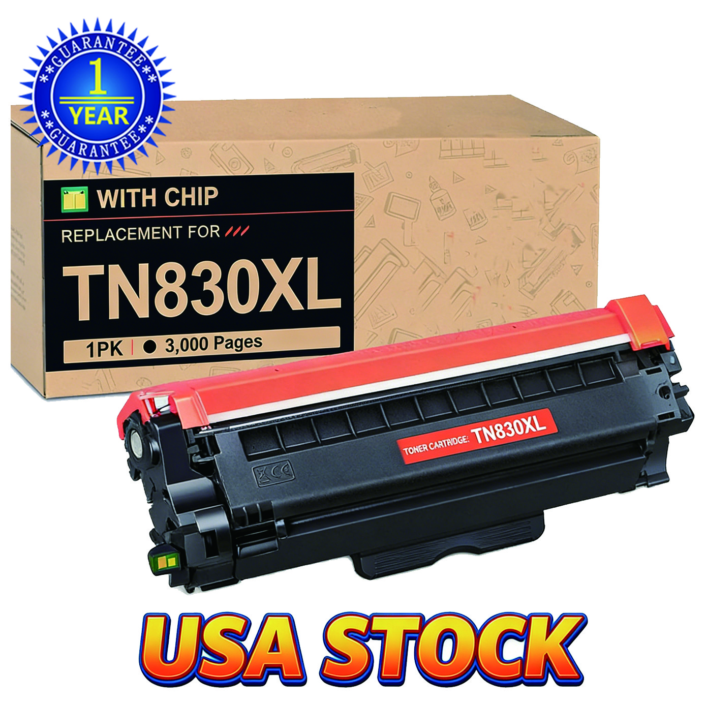 TN830XL Toner DR830 Drum Set Fits for Brother HL-L2405W L2760DW MFC-l2820dw Lot