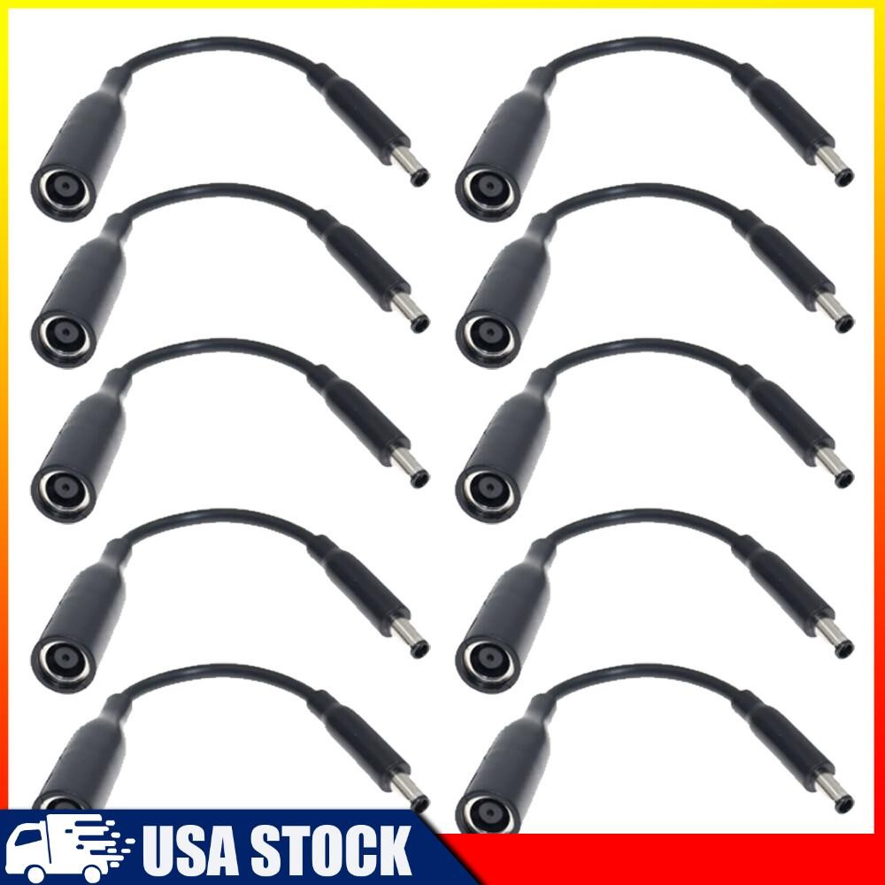 10X Power Charger Converter Adapter Cable LOT Small Tips 7.4mm To 4.5mm For DELL