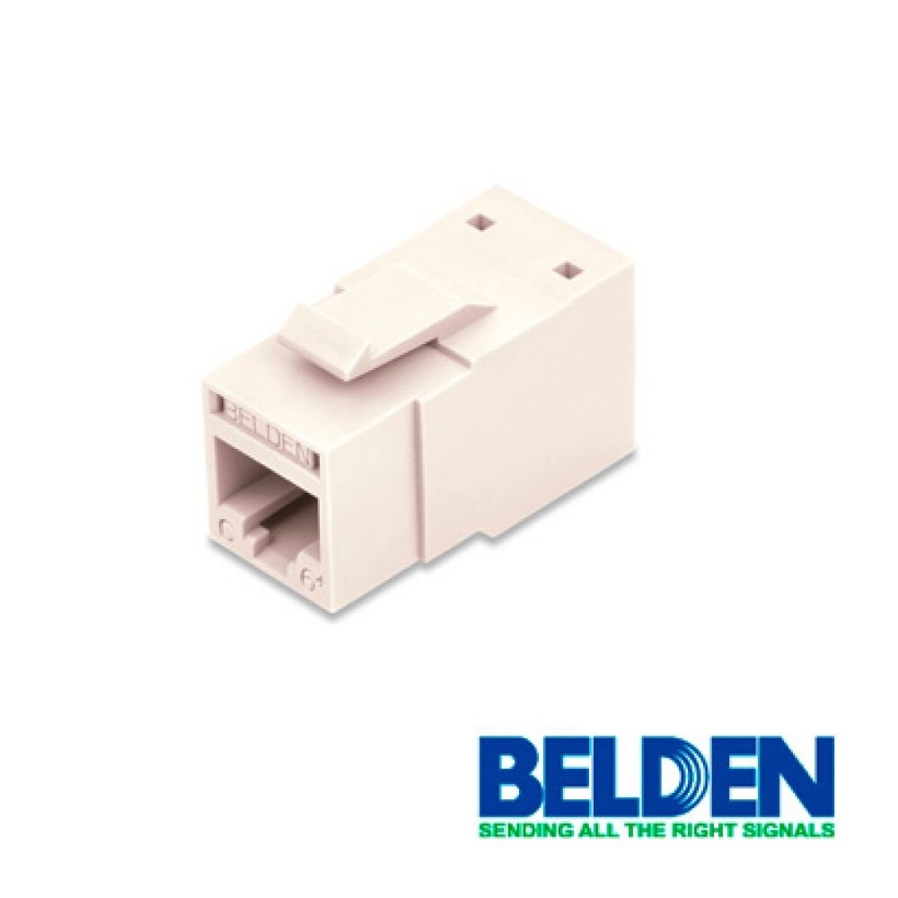 Belden Modular Cat 6+ Jack, UTP, Electric White (LOT OF 10)