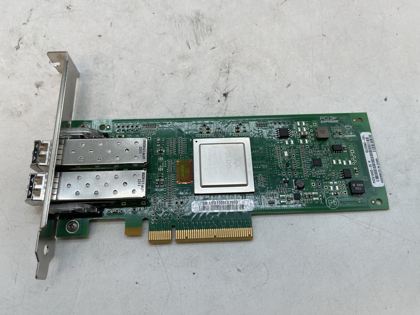 QLogic Dual Port Fibre Channel PCIe HBA Card Dell 0YF1GC - 
