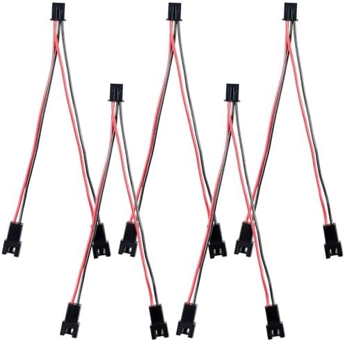 5 Pcs 3D Printer Mainboard Y Splitter JST SM 2 Pin Motherboard Cooling Fan Cable