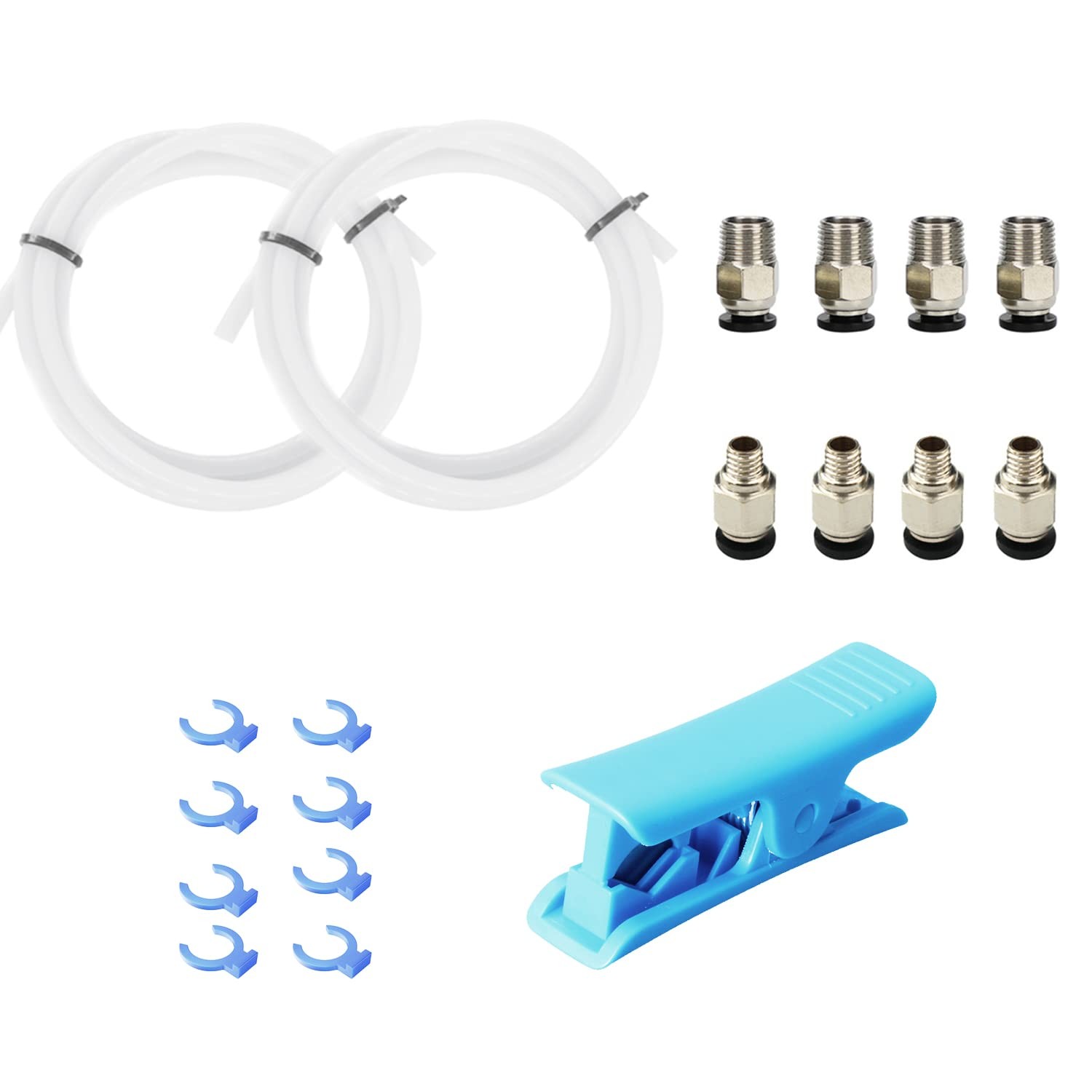 3D Printer Bowden Tube 2M, PTFE Teflon Tubing with high White 