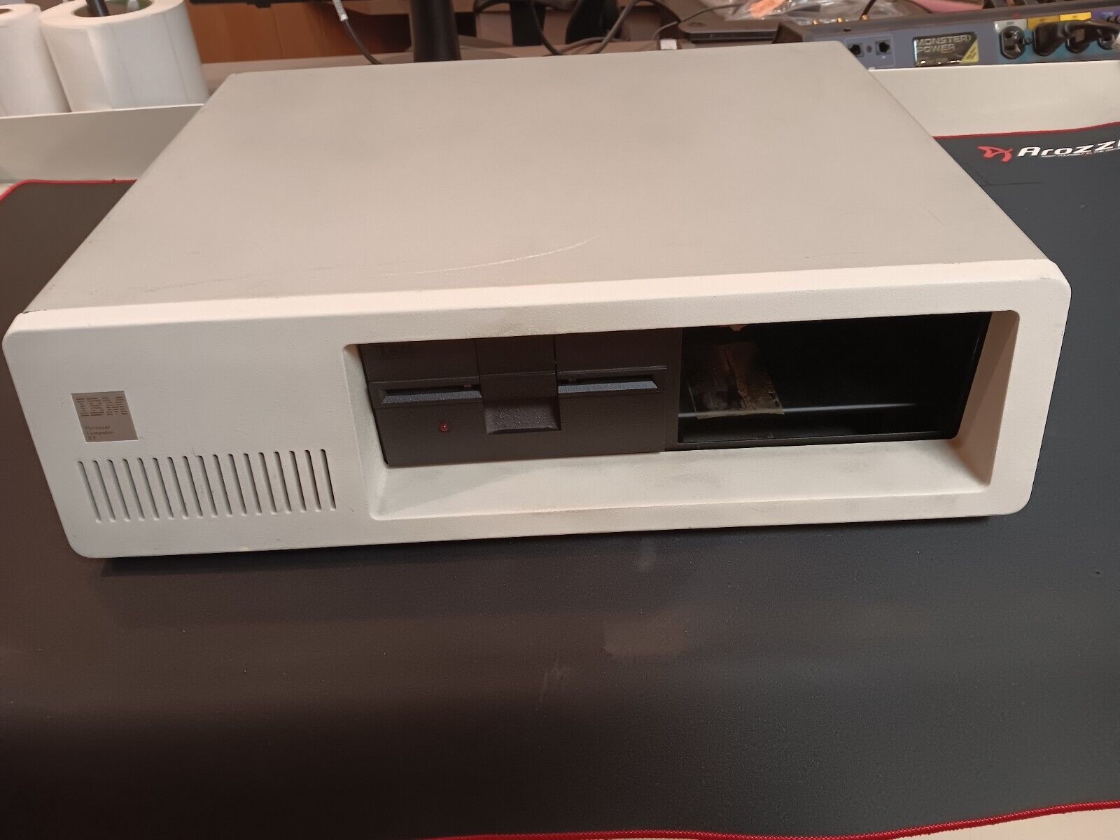 Vintage IBM 5150 XT Retro Personal Desktop Computer, Powers On