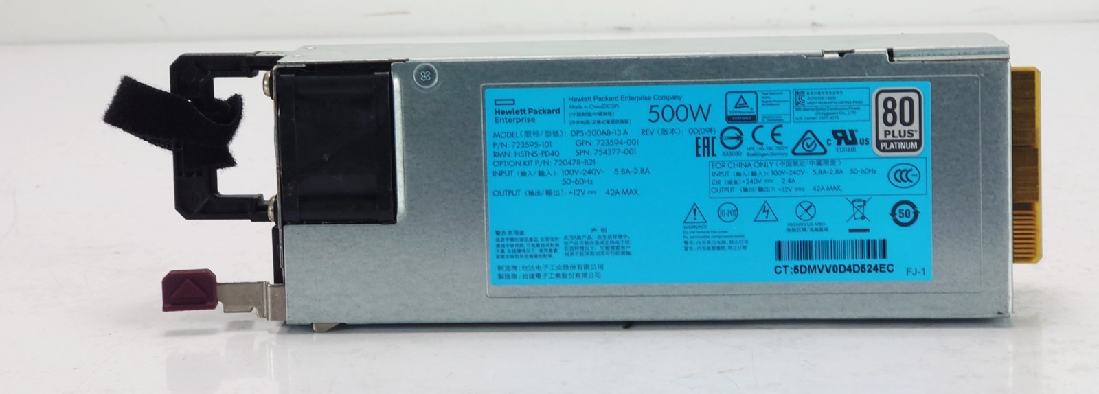HP HSTNS-PD40 500W Power Supply PSU Power Supply 754377-001 723595-101 DPS-500AB-13