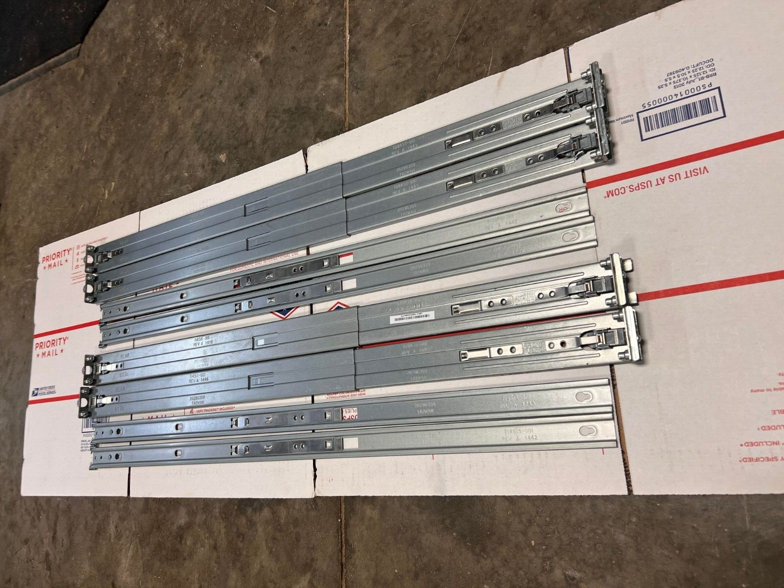 Lot of 400 714511-001 714515-001 HP DL360 G8 G9 1U SFF  Rail Kit  728437-001