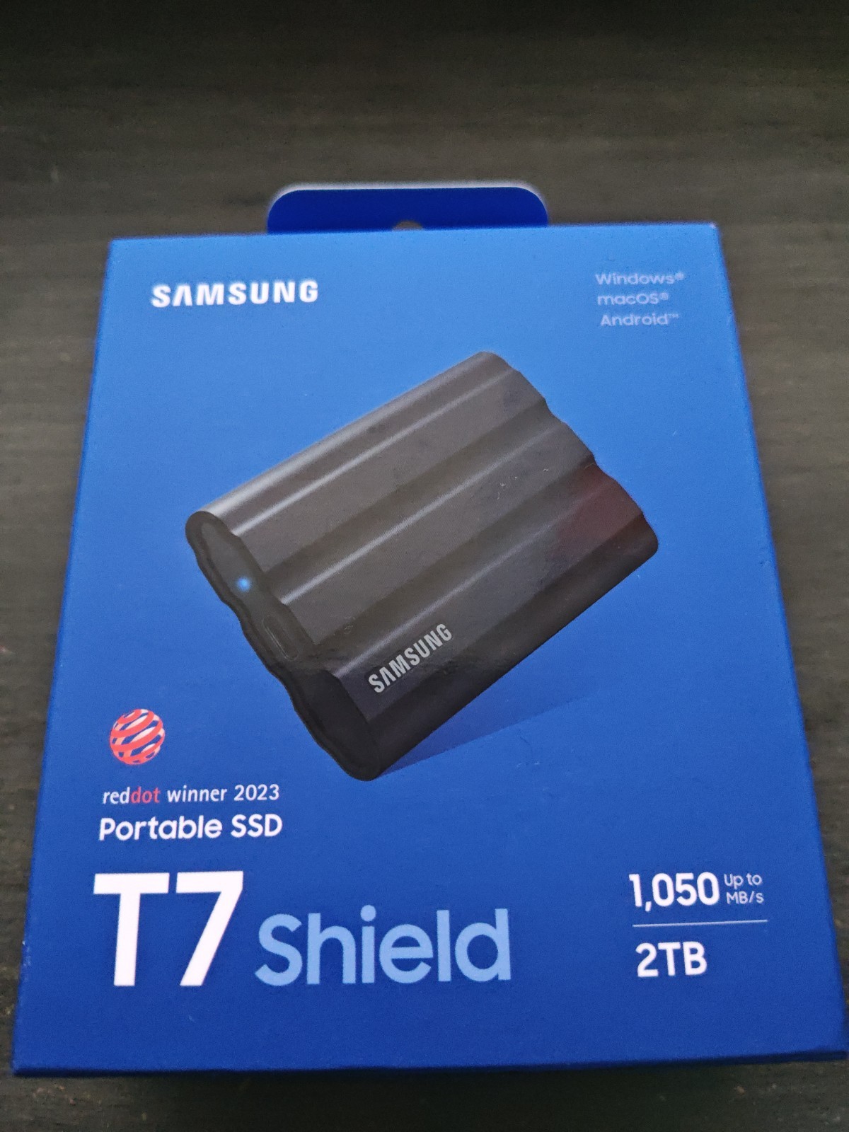 Samsung T7 Shield USB 3.2 Gen 2 2TB Rugged SSD IP65 Water-Resist MU-PE2T0S BLK