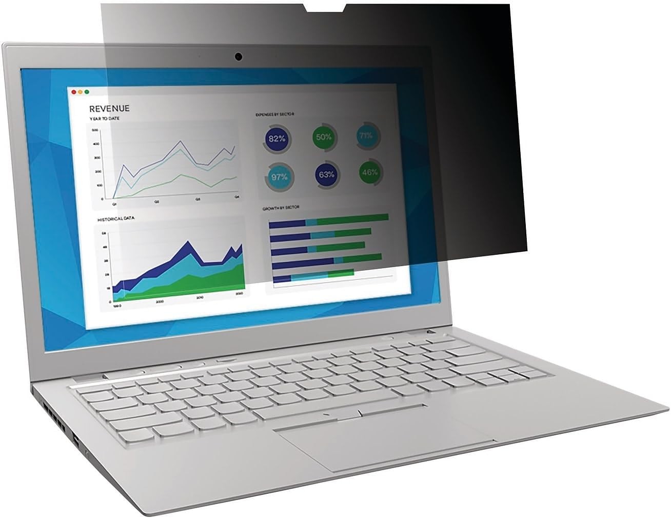 3M™ Privacy Filter for 14in Laptop, 16:9 Aspect Ratio, Model PF140W9B