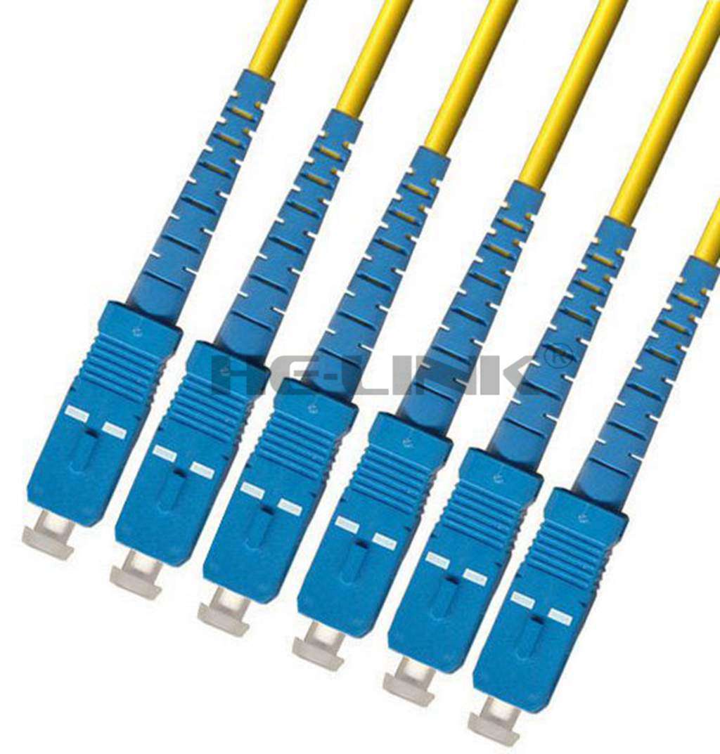 200M SC-SC Indoor Armored Singlemode 6 Strands Fiber Patch Cord Cable