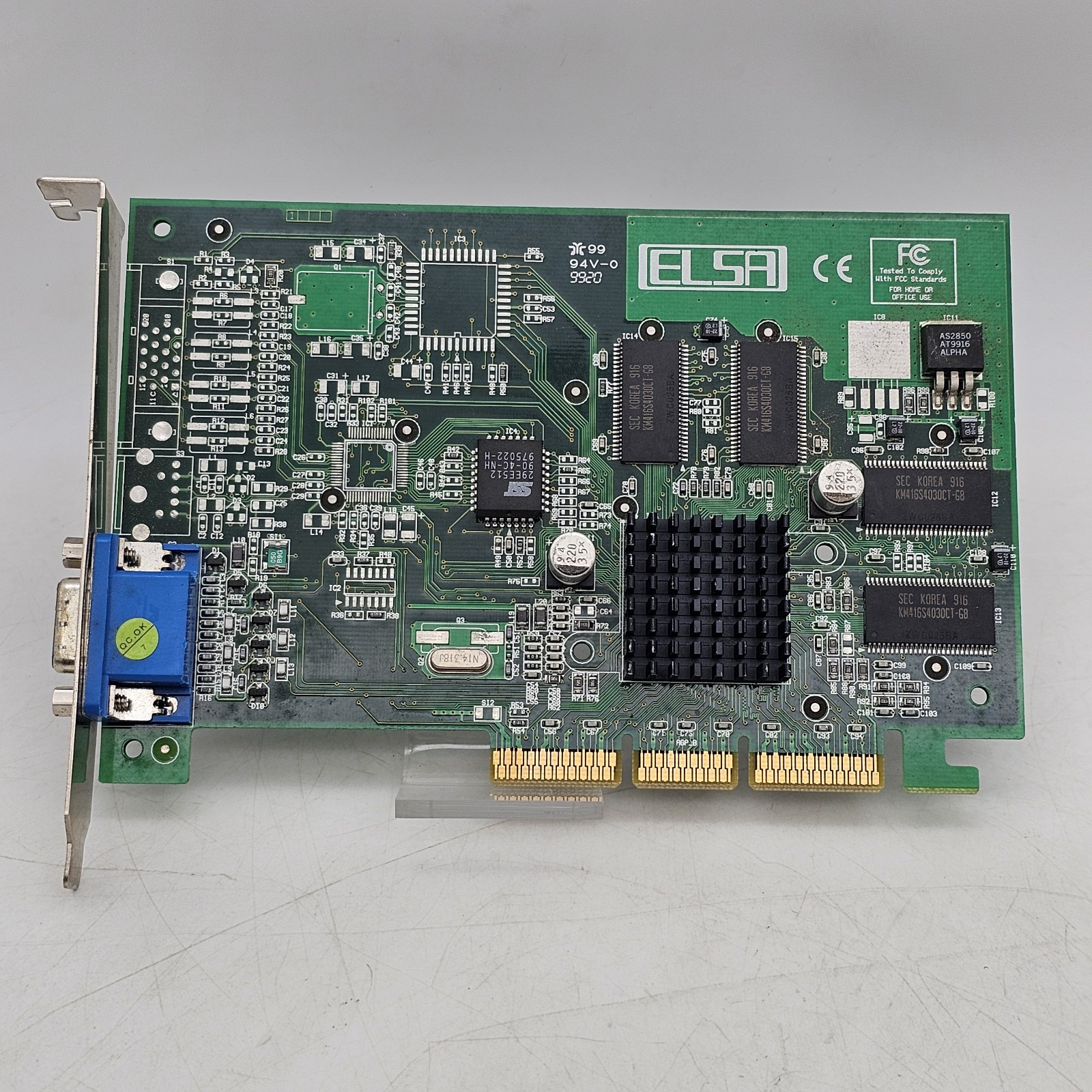 Vintage ELSA Winner II-A32 S3 Savage4 Pro 32MB SDRAM AGP Graphics Card VGA