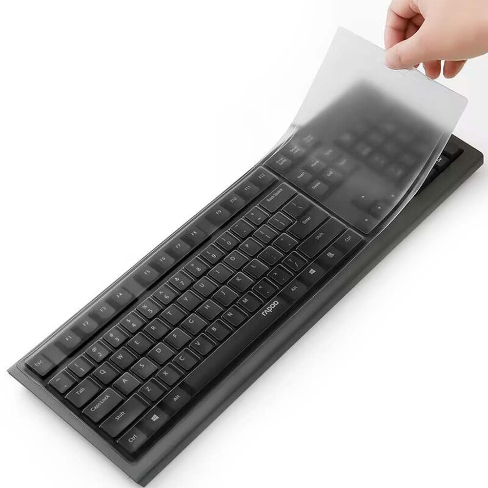 Universal Clear Desktop Computer Keyboard Proction Skin Cover for PC 104/107Keys