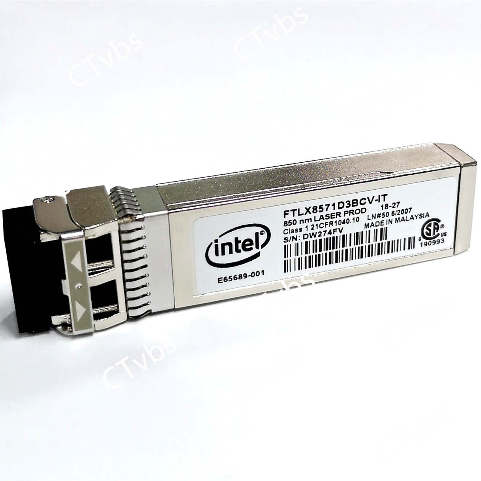 10-Pack INTEL E10GSFPSR FTLX8571D3BCV-IT SFP SR 10G E65689-001  for X710 X520