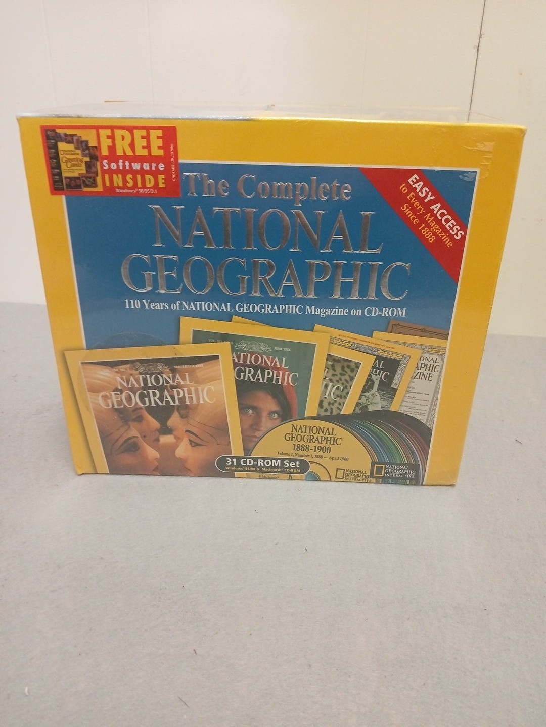 Complete National Geographic Magazine 110 Years 31 CD-ROM Set (1999) Sealed