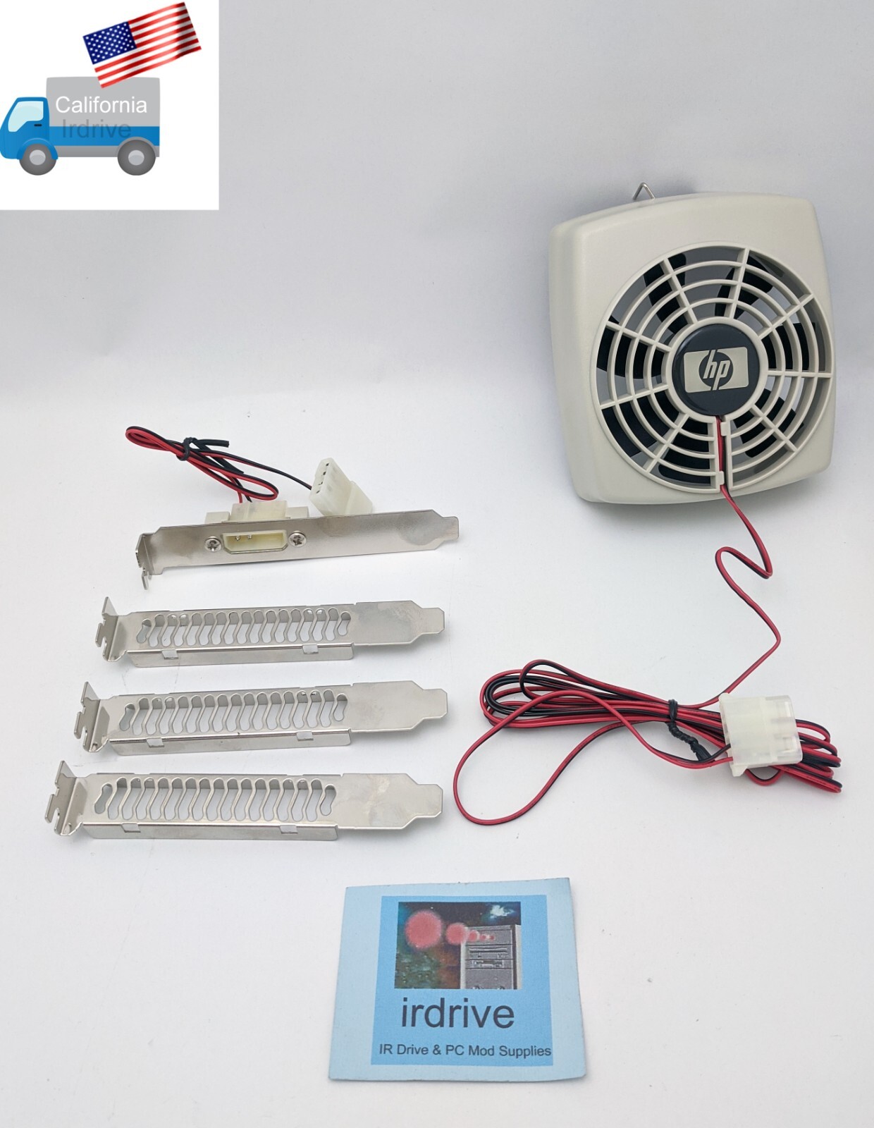 New HP Desktop PC External Air Cooling Fan,Ventilated Add-on Card Slot Cover Kit