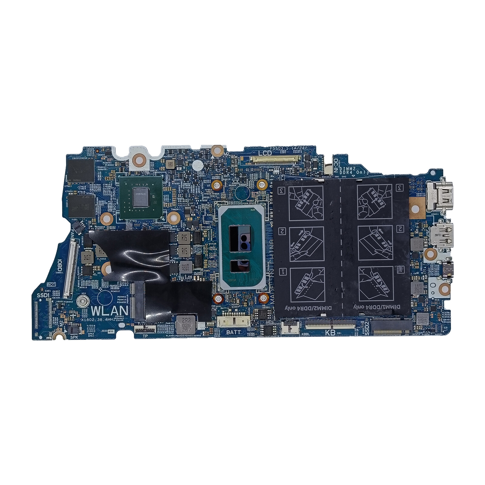 0H2F8K H2F8K  For Dell Vostro 5401 5501 Motherboard 19862-1 i7-1165G7 MX350 2GB