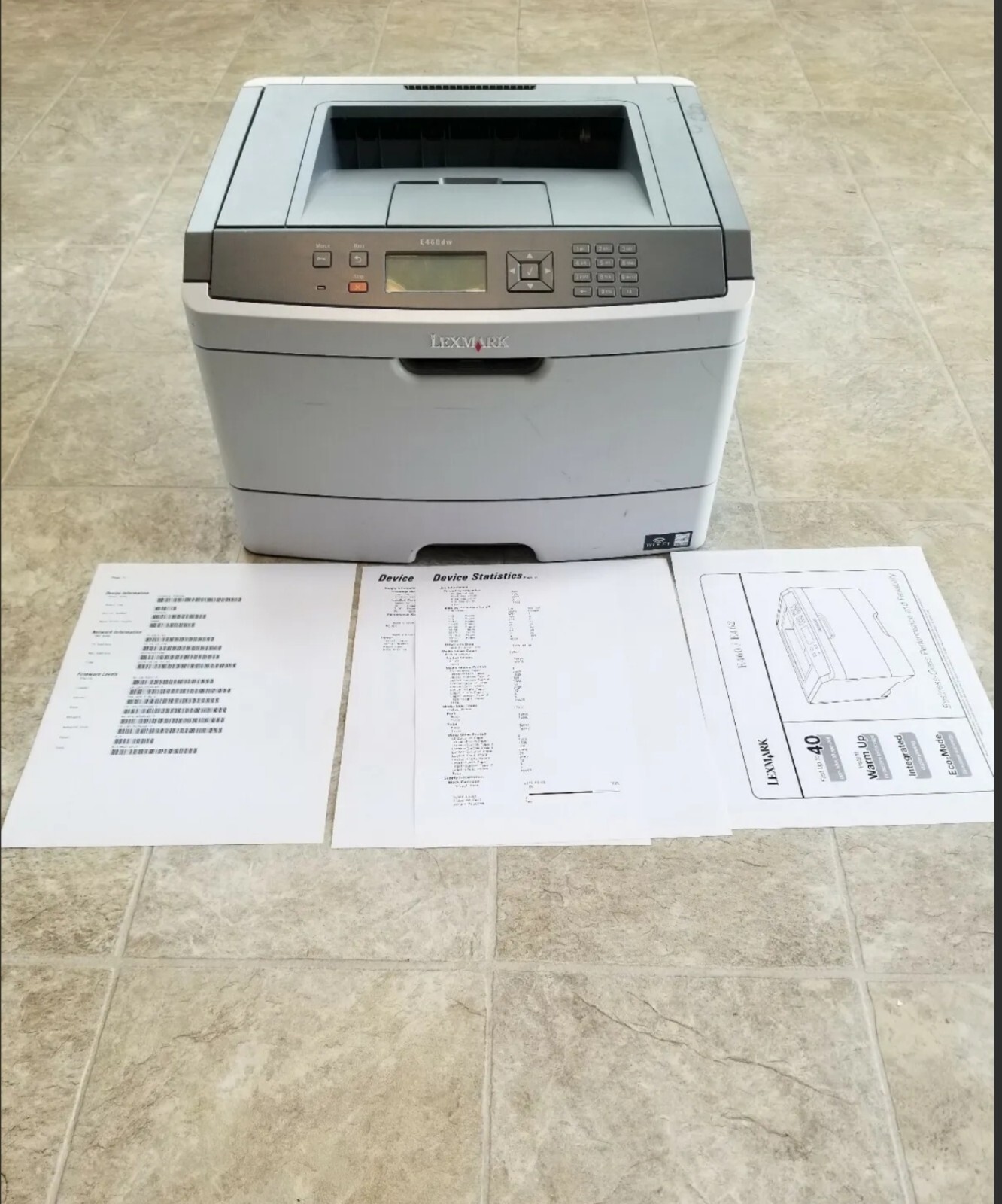 Lexmark E460dw Workgroup Laser Printer FULLY FUNCTIONAL VERY CLEAN SEE PICTURES