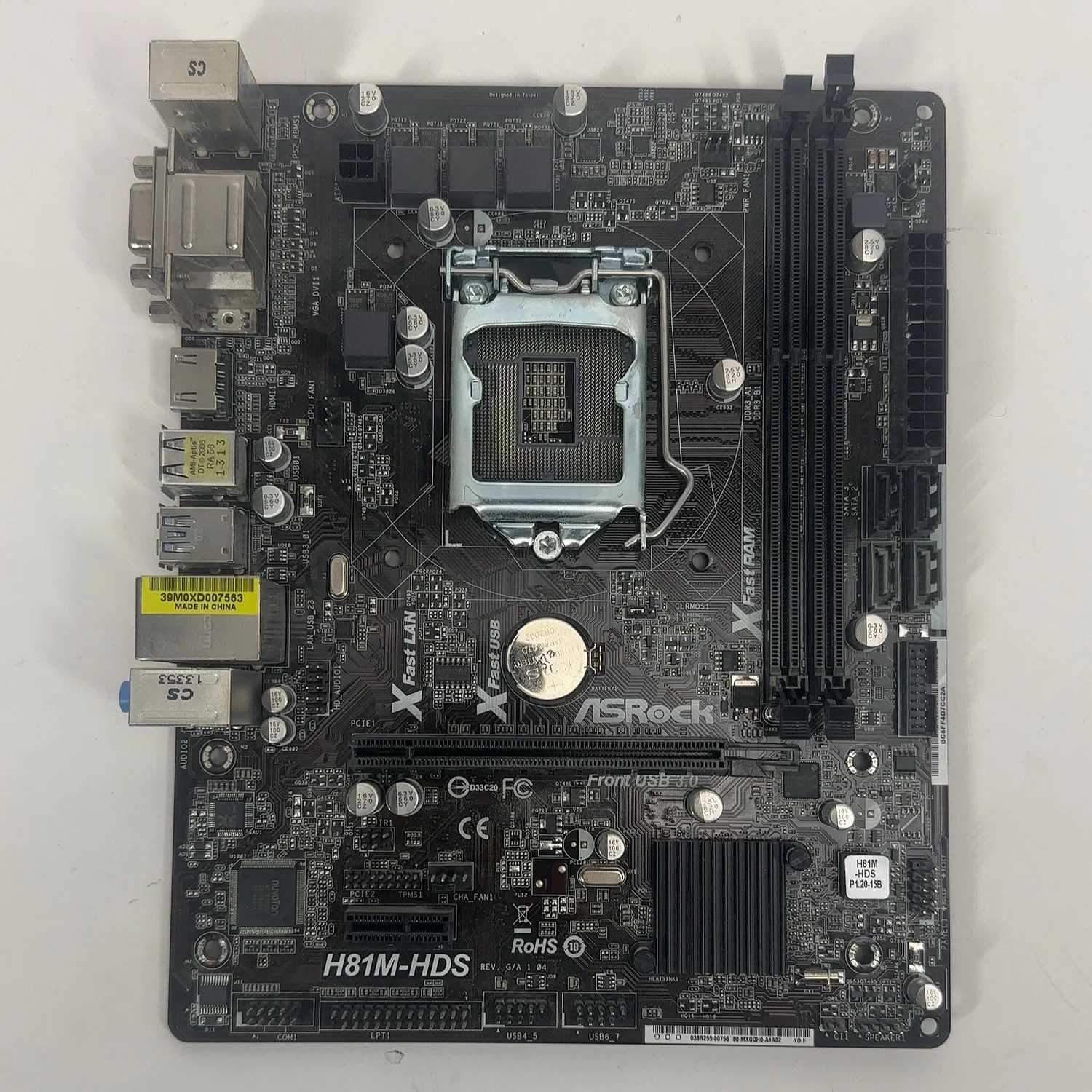 AsRock H81M-HDS LGA 1150 microATX Intel DDR3 Motherboard
