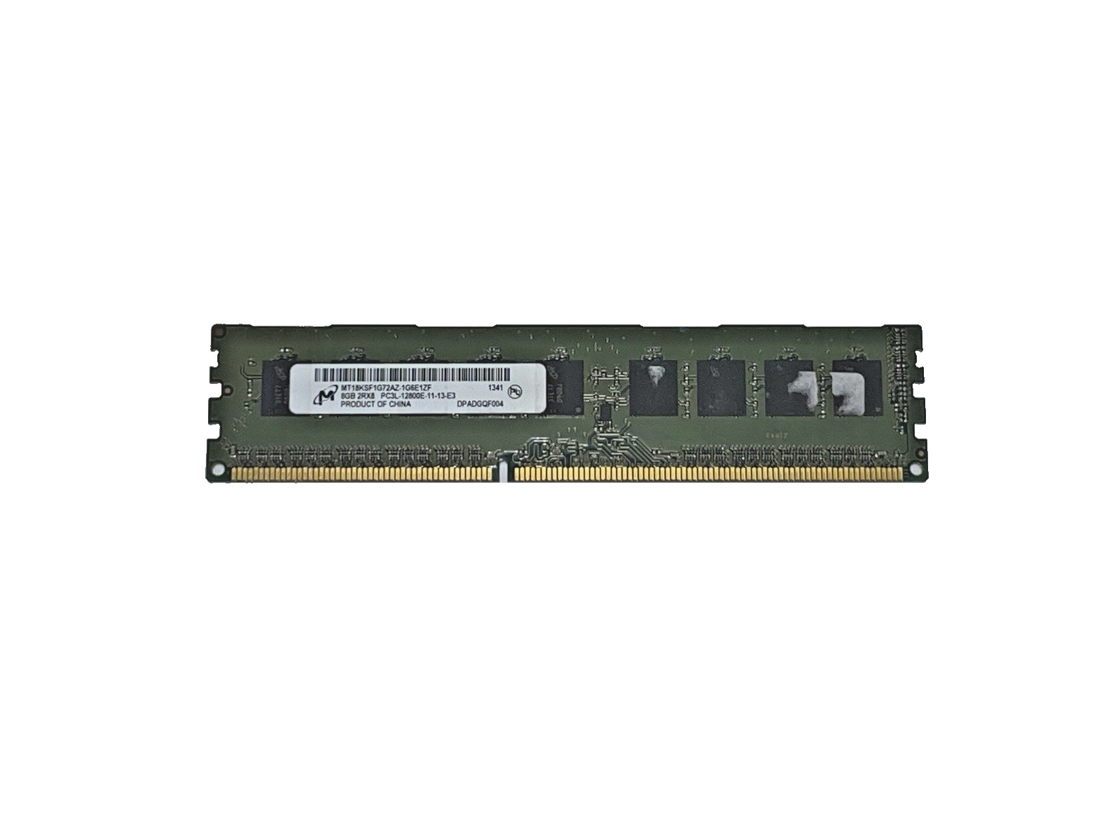 1x8GB 2Rx8 PC3L-12800E Micron MT18KSF1G72AZ-1G6E1ZF DDR3-1600MHz ECC RAM