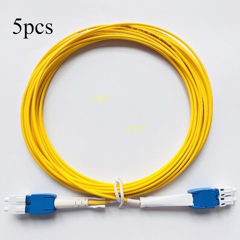 5PCS 3m 5m 7m LC to LC Duplex OS2 Fiber Optical Patch Cord LSZH Jumper Cable