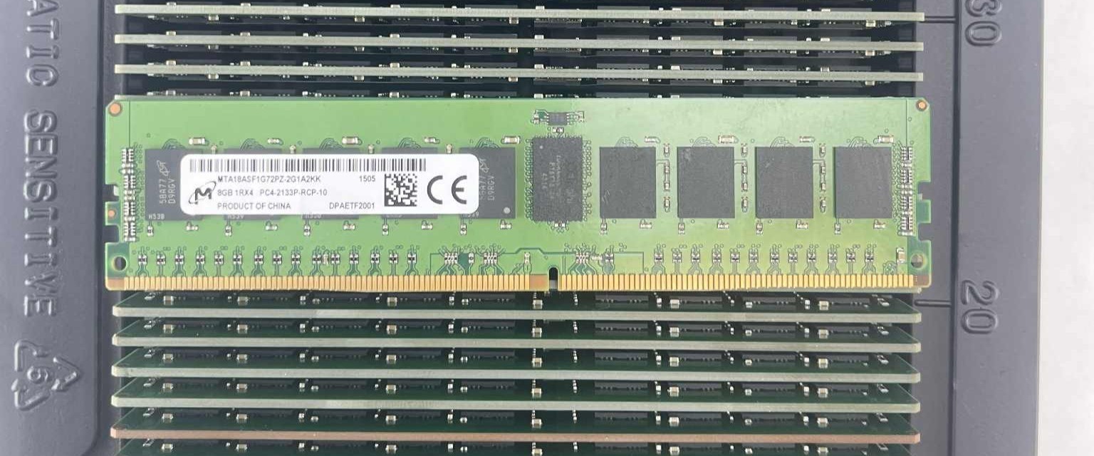 lot of 12  Micron 8GB DDR4 PC4-2133P 1Rx4 ECC REG MTA18ASF1G72PZ-2G   Server ram