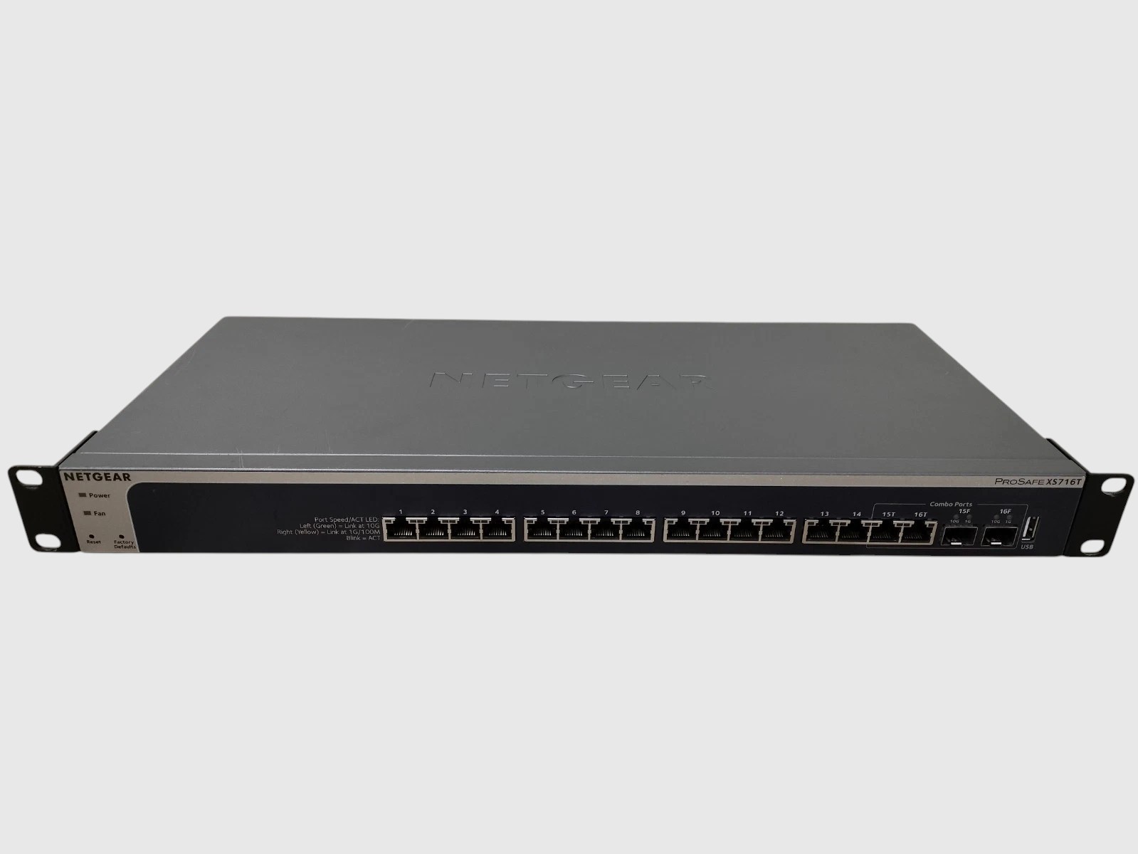 Netgear ProSafe XS716T 16x 10Gb RJ45 2x 10Gb SFP+ Managed Switch XS716T-100NES